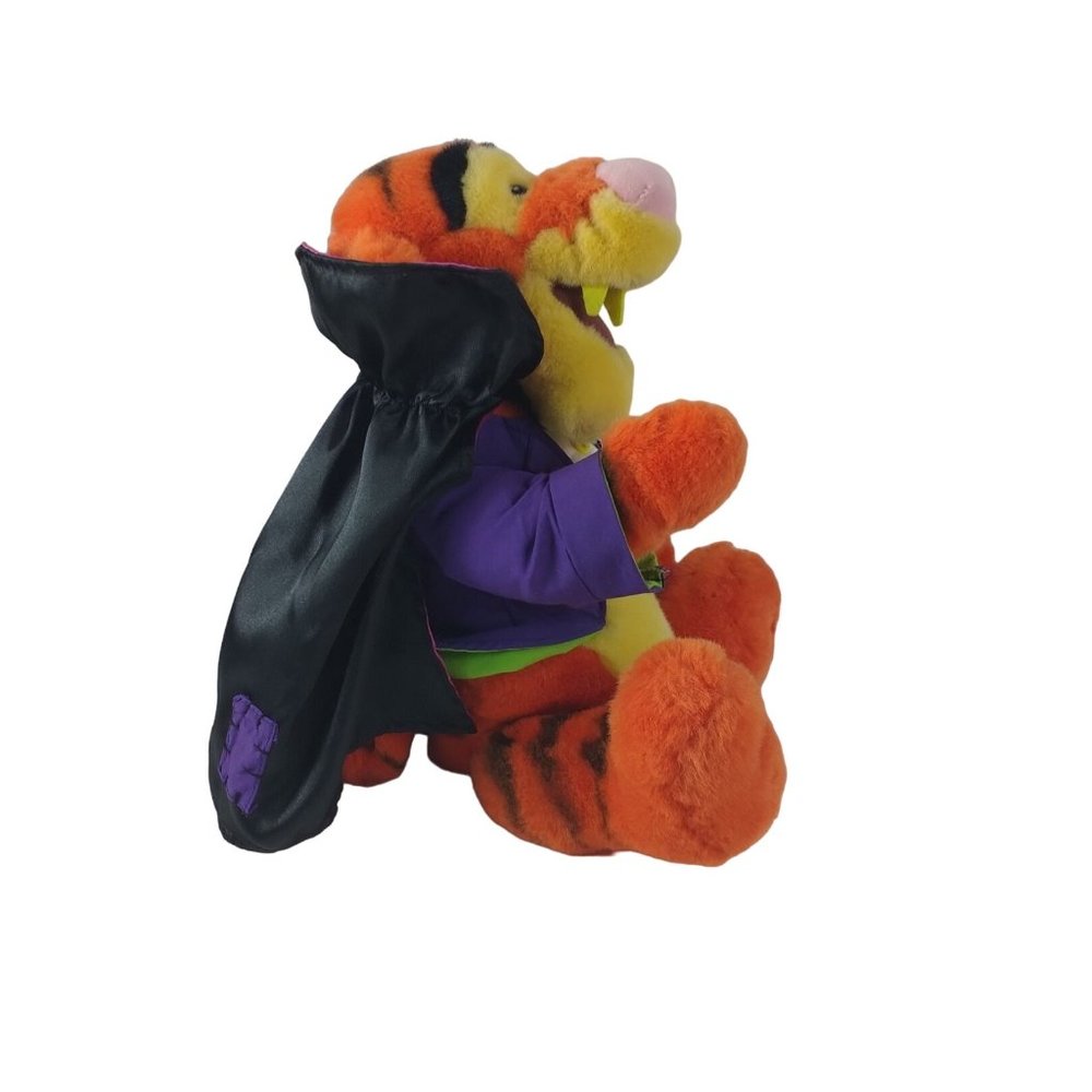 Disney Winnie the Pooh Vampire Tigger Halloween Dracula Plush Poseable Legs 14" - Picture 3 of 7